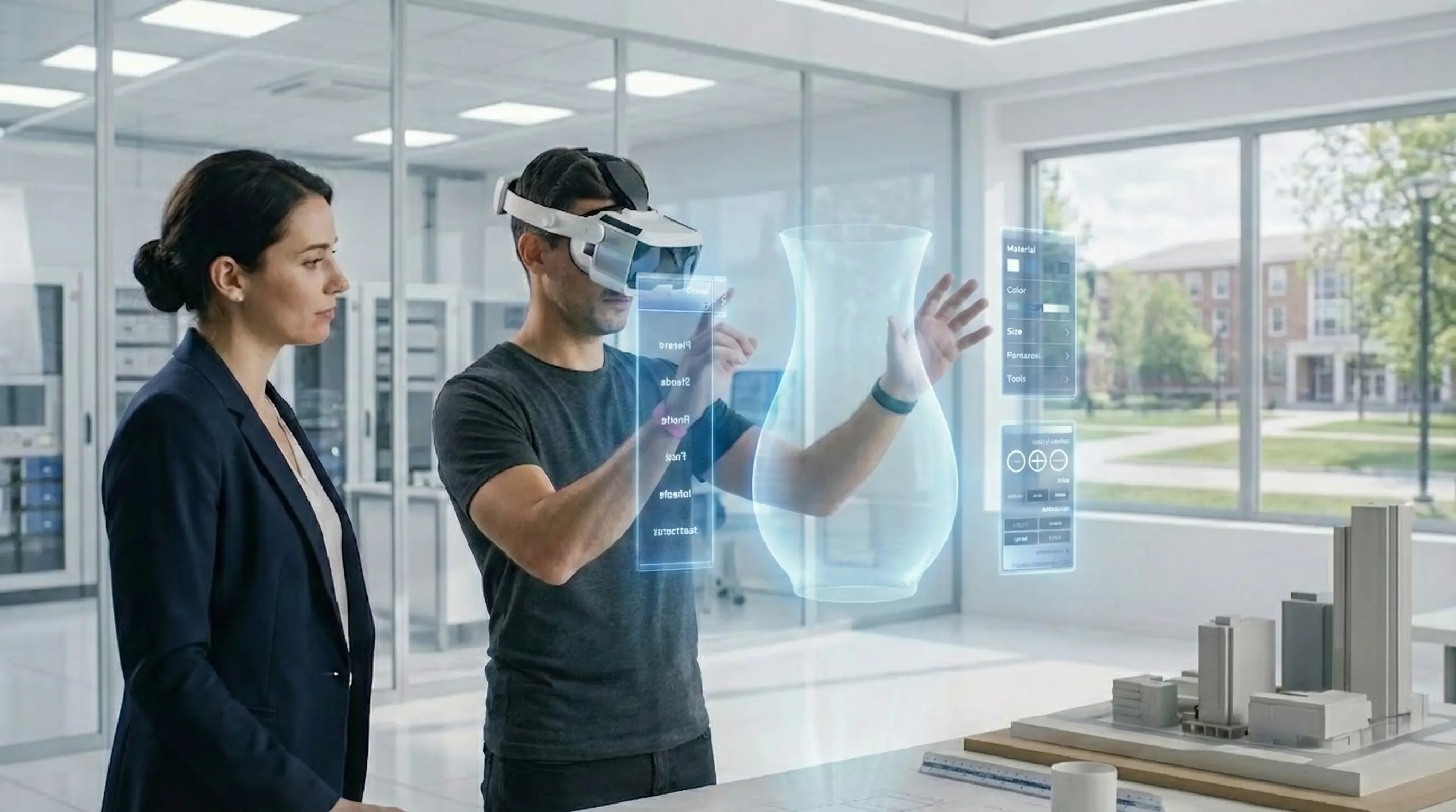 Experiencia Glassear AR - Diseñador trabajando con modelos 3D